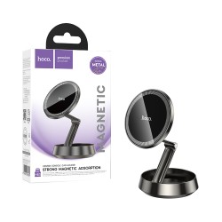 Suporte Magnético para Telemóvel Hoco H83 Metal Ring para painel Cinza Metalizado